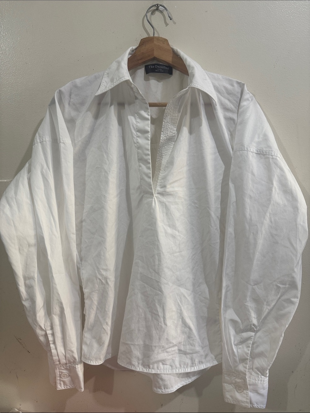 The Dazzzling White Cotton Split-Placket Button-Down Shirt